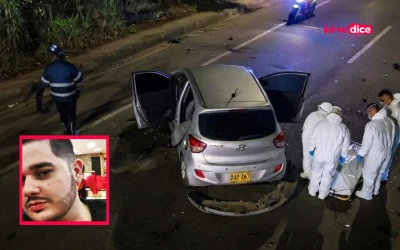 Un joven murió y otra persona resultó herida tras chocar contra un poste en la vía Bucaramanga–Girón