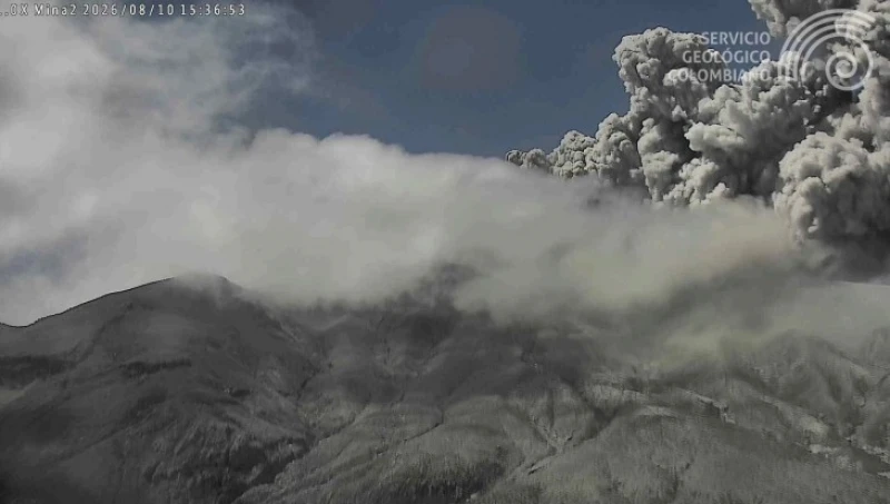 Alerta Naranja por actividad del Volcán Puracé: cinco emisiones de ceniza en las últimas 24 horas