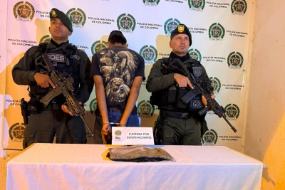 Cayó alias “Murcia” con un kilo de marihuana en Piedecuesta