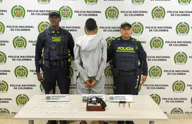 Capturaron a un hombre armado con extenso prontuario en Floridablanca