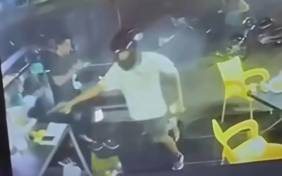 Cámara grabó ataque que dejó tres heridos en restaurante de Barrancabermeja