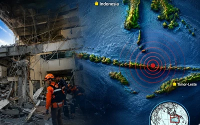 Terremoto de magnitud 7,7 deja al menos 40 muertos y graves daños en Indonesia