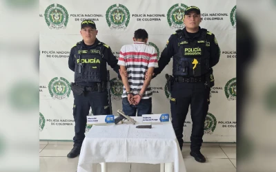 Capturan a hombre con arma traumática y munición modificada en Bucaramanga