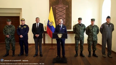 Presidente De la Espriella presentó la nueva cúpula de las Fuerzas Militares