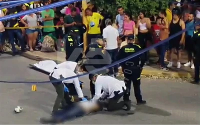 Sicarios en moto asesinaron a Juan Diego Flórez en la avenida Los Caneyes de Girón
