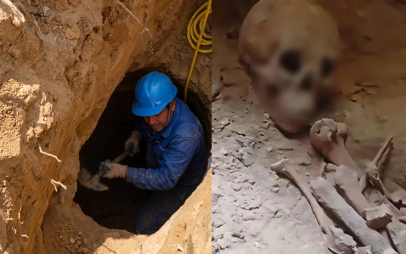 Hallan restos óseos de dos personas durante excavaciones de gasoducto en Piedecuesta