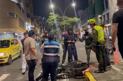 Armas blancas, accidentes y lágrimas: así fue el operativo en el Centro de Bucaramanga