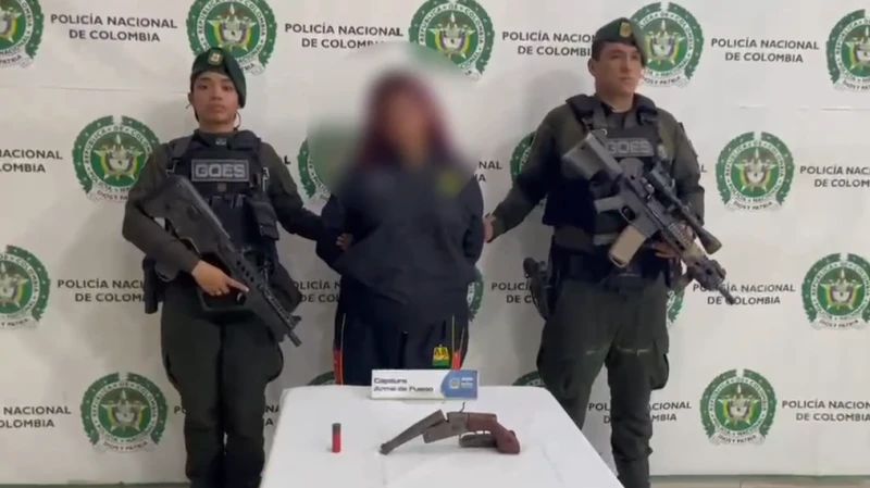 Con arma artesanal y un cartucho calibre 16 cayó una joven de 19 años  en Bucaramanga