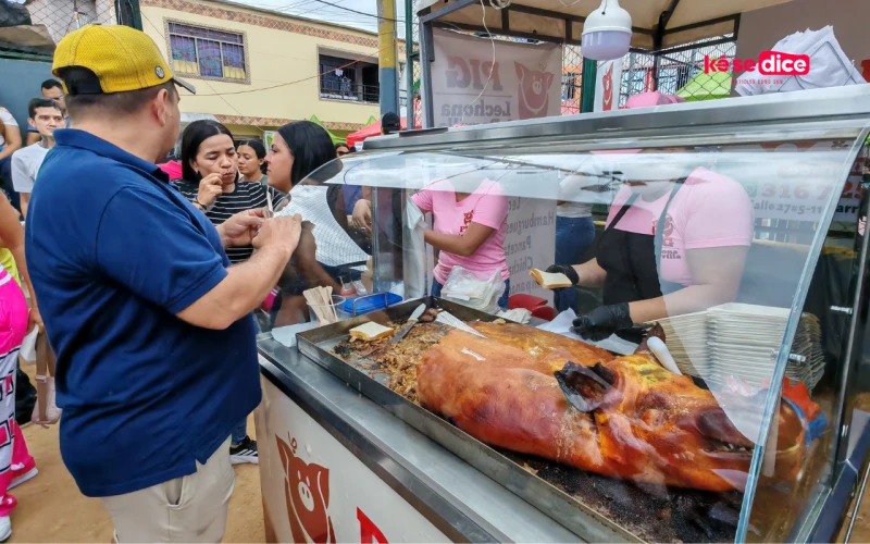 Se comió sabroso en La Feria: así arrancó el Lechona Fest en Bucaramanga