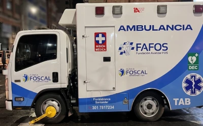 Le pusieron un cepo a una ambulancia en Floridablanca: polémica por el parqueo de unidades médicas