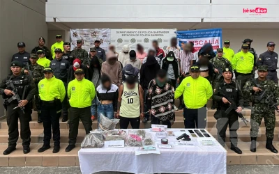 Cayeron 23 integrantes de ‘Los Necios’ durante megaoperación en Santander
