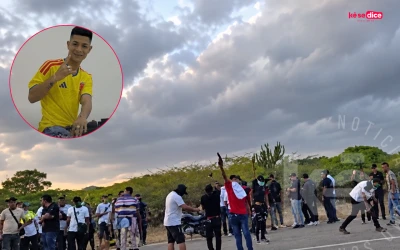 Con ráfagas de disparos despidieron a ‘Bendito Menor’ en las calles de Riohacha
