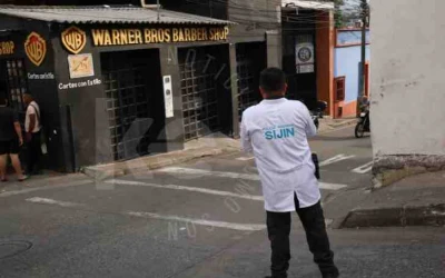 Un hombre fue baleado dentro de una barbería en la tarde de este lunes en Piedecuesta