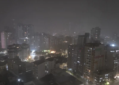 Caos en Bucaramanga y el área por tormenta eléctrica en la noche de este jueves