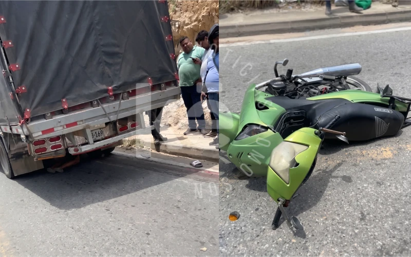 Motociclista perdió la vida en un accidente en la mañana de este lunes en Girón