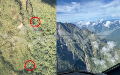 Tras hallar la avioneta accidentada en Chocó, organismos luchan por tratar de llegar al lugar