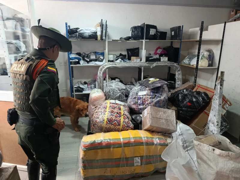 ‘Yordi’, canino antinarcóticos, puso al descubierto una encomienda con marihuana en Santander