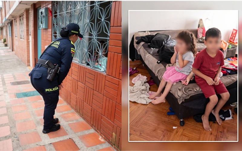 Policía rescata a dos hermanos de 2 y 5 años encerrados solos y sin comida en una vivienda