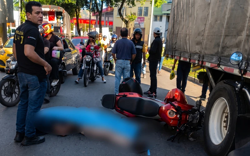 Trágica mañana en Bucaramanga: motociclista murió en un grave accidente