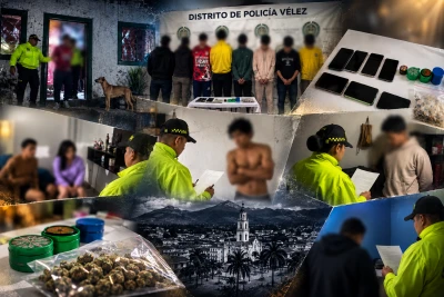 Nueve de ‘Los Popeyes’ terminaron capturados por microtráfico  en Santander