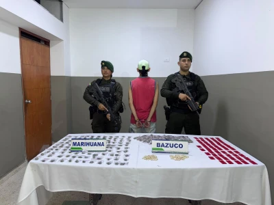 Con marihuana, bazuco y 560 pastillas de clonazepam capturan a joven en Bucaramanga