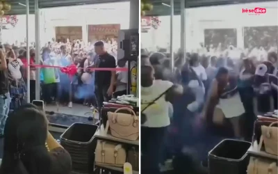 Empujones, gritos y cierre de puertas: así terminó la apertura de una tienda promocionada con productos de Shein