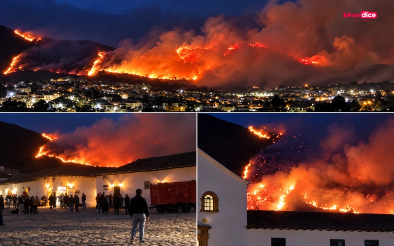 El incendio de Villa de Leyva es el de mayor magnitud en el país, según el ministro del Interior
