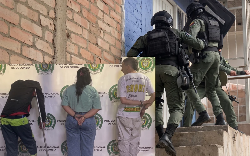 Cayeron tres integrantes de 'Los del Eliecer', aliados de 'Los del Sur' en Girón