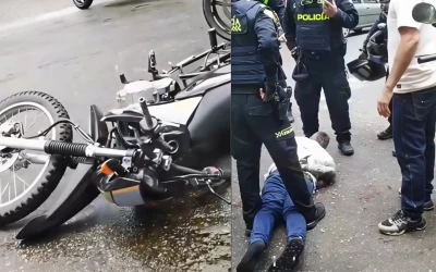 La víctima de un atraco dejó herido a un ladrón tras perseguirlo en Bucaramanga