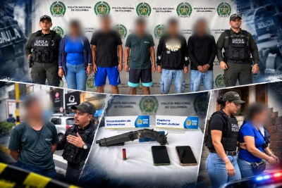 Con panfletos y amenazas: así cayó banda que extorsionaba comerciantes en Piedecuesta