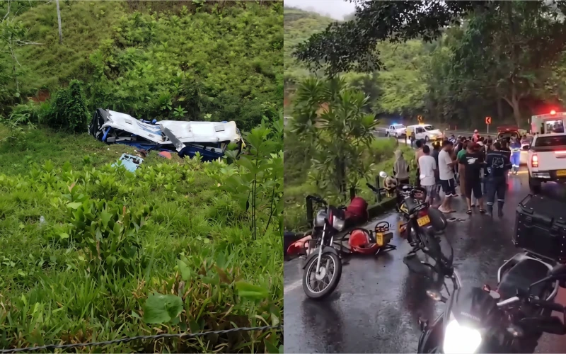 Otro bus de Copetran se fue al abismo: 20 personas heridas en Puerto Berrío