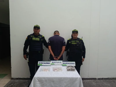 Con 176 dosis entre basuco, marihuana y perico capturaron a alias ‘El Costeño’ en Bucaramanga