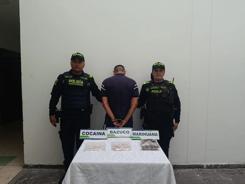 Con 176 dosis entre basuco, marihuana y perico capturaron a alias ‘El Costeño’ en Bucaramanga