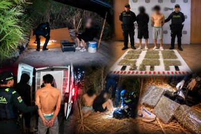 En un cambuche escondían más de cinco kilos de marihuana y 200 pastillas de clonazepam en Piedecuesta
