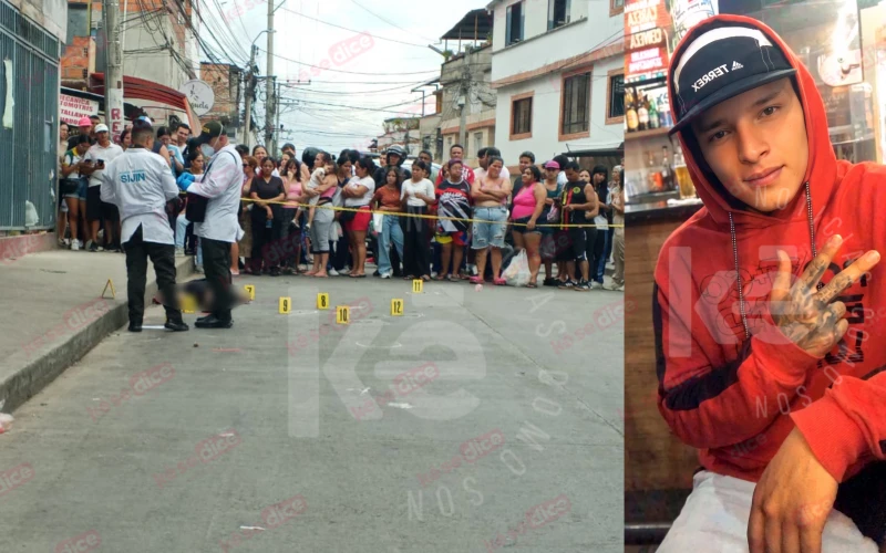 Yeison Pérez fue asesinado por sicarios este viernes en Floridablanca