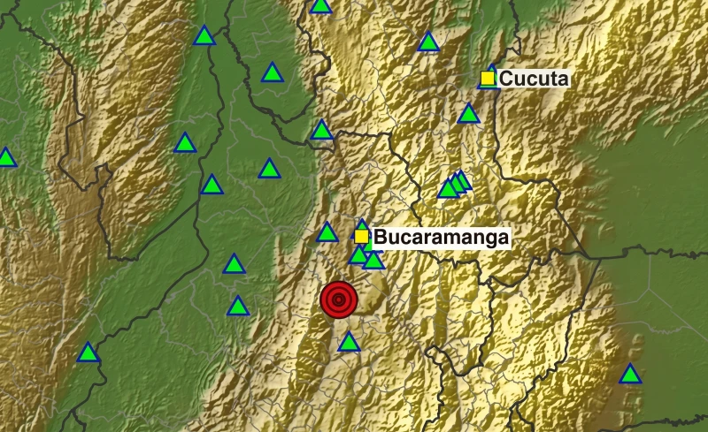 Sismo de 4.1 grados sacudió a Bucaramanga y Santander en la mañana de este lunes