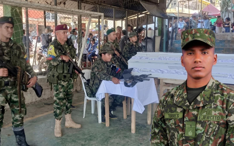 Devuelven los restos del soldado Idel Torres asesinado en Cauca: tenía un hijo de 12 días