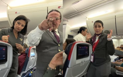 Lo bajaron del avión porque se negó a cambiarse su silla por una más pequeña