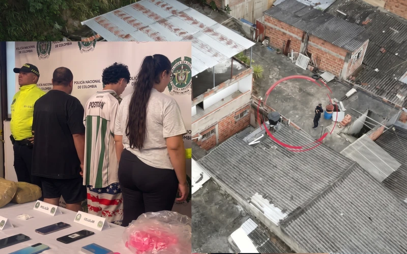 Tres capturados y 20 kilos de marihuana incautados en allanamientos en Bucaramanga y Floridablanca