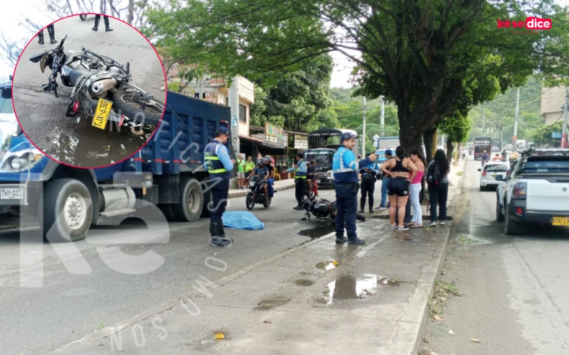 Abuelo de 82 años murió arrollado por una motocicleta cuando intentaba cruzar la avenida Los Caneyes, en Girón.