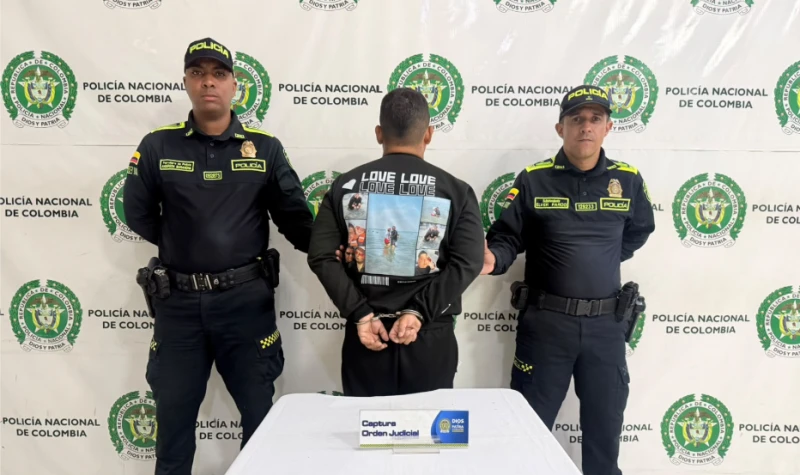 Era buscado para cumplir condena por porte ilegal de armas y cayó en Bucaramanga