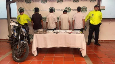 ‘Gemelo’, ‘Mellizo’, ‘Costeño’ y ‘Valde’: así cayeron cuatro presuntos expendedores de droga en Piedecuesta