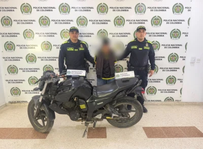 Al 'Enano' lo agarraron con una moto robada en Floridablanca