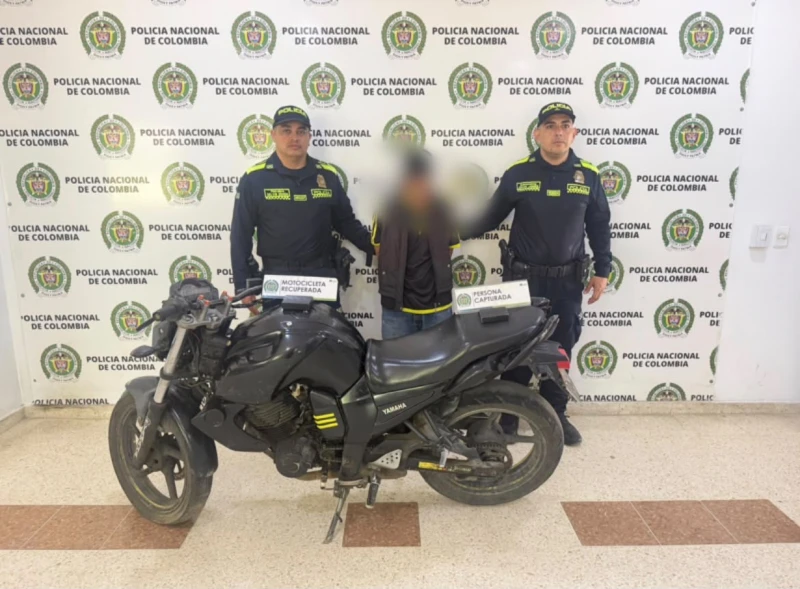 Al 'Enano' lo agarraron con una moto robada en Floridablanca