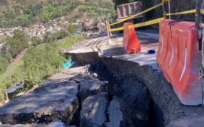 Cerrada la vía entre Málaga y Cúcuta por pérdida de banca en Cerrito, Santander