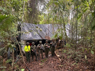 Golpe millonario al ELN: destruyen complejo de cocaína en Norte de Santander