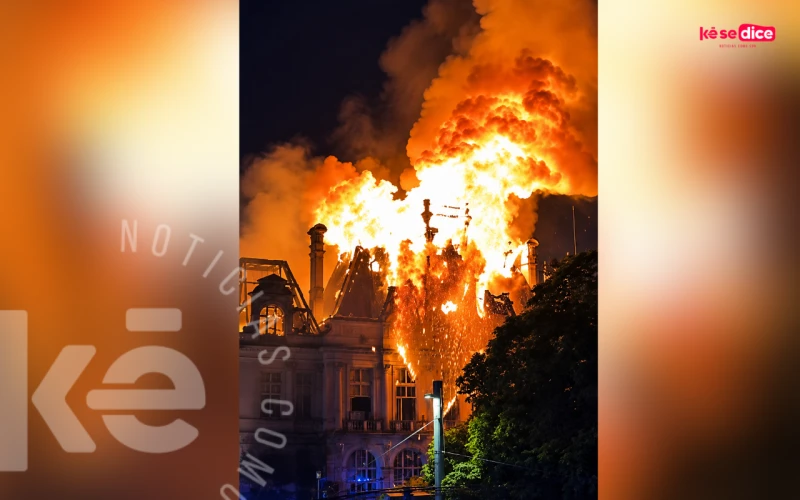 Manifestantes incendiaron un monumento histórico de más de 140 años durante protestas en Francia