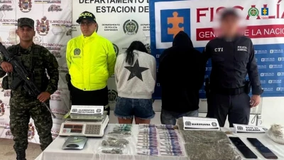 A prisión un hombre y una mujer señalados de comercializar droga cerca de colegios en Santander