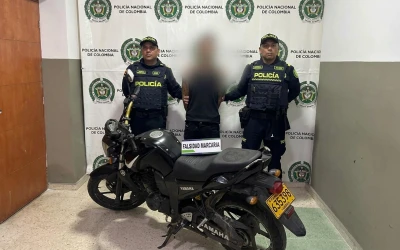 ¡La motocicleta tenía sus números alterados! Cayó joven de 21 años en Bucaramanga