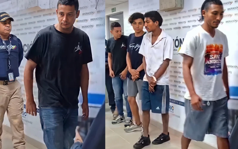 Cinco extranjeros con más de 130 anotaciones policiales fueron expulsados de Bucaramanga